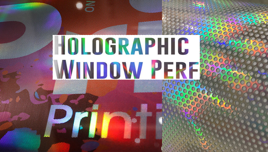 Holographic Perforated Vinyl